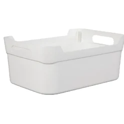 Gifi Rangement|Panière à anses empilable en plastique