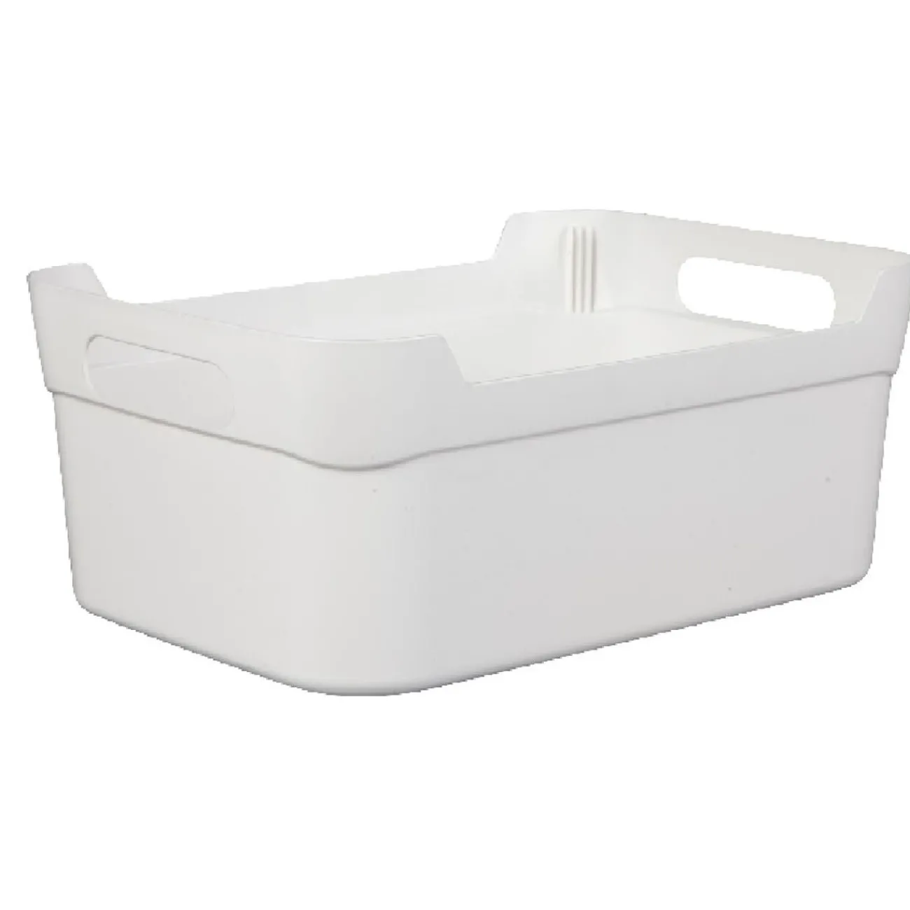 Gifi Rangement|Panière à anses empilable en plastique