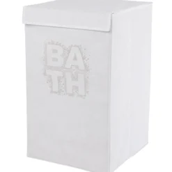 Gifi Rangement|Panière à linge blanche