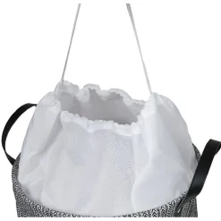 Gifi Entretien Du Linge|Panière à linge canvas noir et blanc