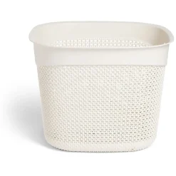 Gifi Entretien Du Linge|Panière à linge carrée 36L 41,5xH32x41,5cm plastique blanc