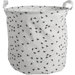Gifi Entretien Du Linge|Panière à linge coton motif triangle x3