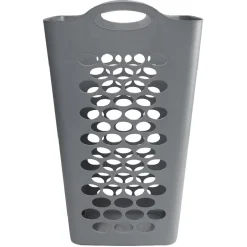 Gifi Entretien Du Linge|Panière à linge flexible 70 L grise