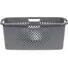 Gifi Entretien Du Linge|Panière à linge 40L en plastique gris
