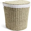 Gifi Entretien Du Linge|Panière à linge 43L 36xH40x30cm jonc de mer beige