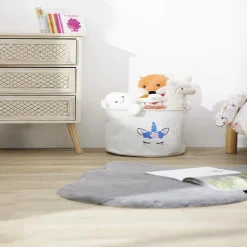 Gifi Entretien Du Linge|Panière à linge licorne en toile Ø30xH25cm