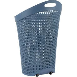 Gifi Entretien Du Linge|Panière à linge ovale avec poignée bleue 100 L