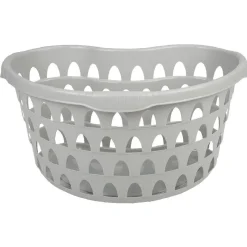 Gifi Entretien Du Linge|Panière à linge ovale gris