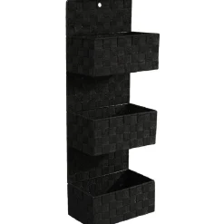 Gifi Rangement|Panière 3 niveaux noire