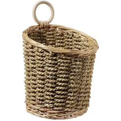 Gifi Rangement|Panière à suspendre osier marron
