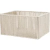 Gifi Rangement|Panière ajouré acier et conton beige - 40x30xH20cm Taille L