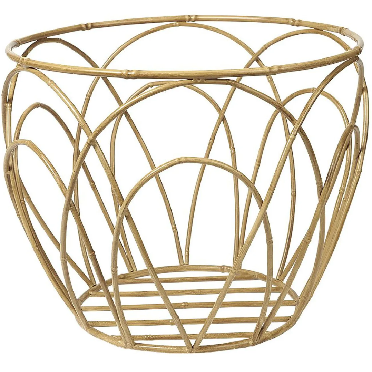 Gifi Rangement|Panière ajouré en bambou Ø40 cm