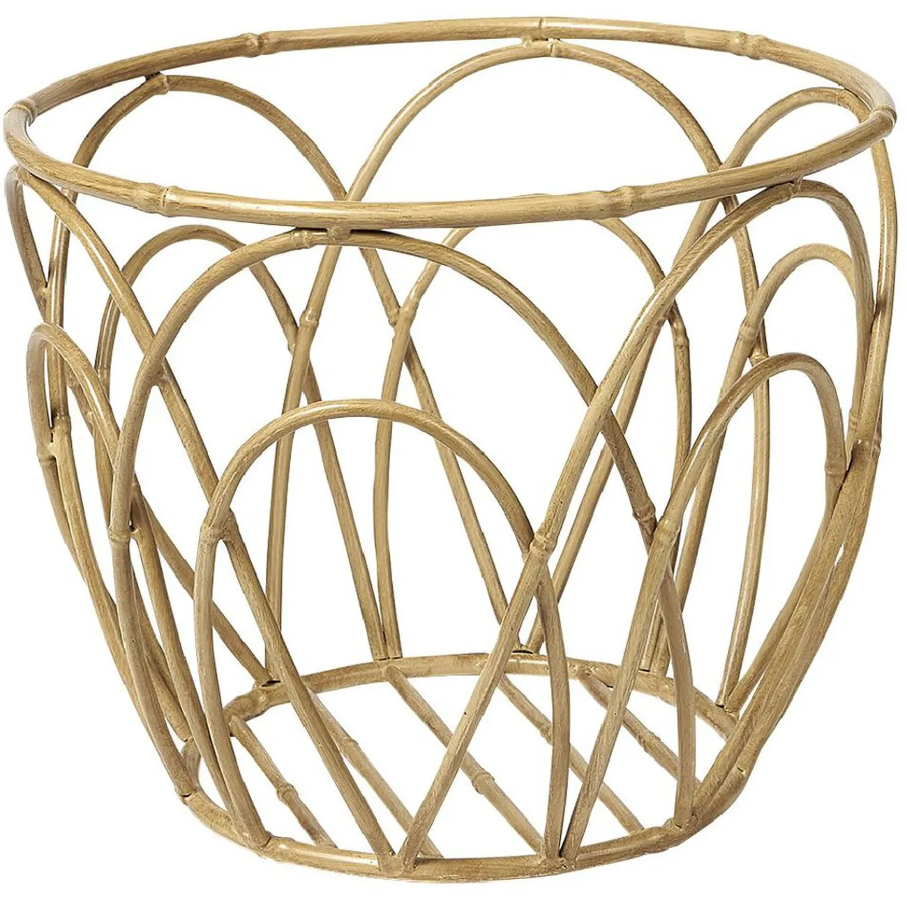 Gifi Rangement|Panière ajouré en bambou Ø30 cm