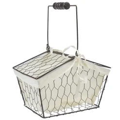 Gifi Rangement|Panière avec anse marron