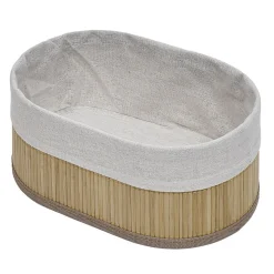 Gifi Aménagement Salle De Bain^Panière bambou x3