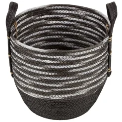 Gifi Rangement|Panière bicolore avec anse petit et grand modèle x2