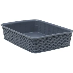 Gifi Entretien Du Linge|Panière bleue effet tressé 2 L