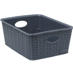 Gifi Entretien Du Linge|Panière bleue effet tressé 3,5 L