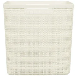 Gifi Rangement|Panière Box Cube effet jute 17L 27x27x27cm beige