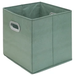 Gifi Rangement|Panière Box Cube en carton revêtement tissu x2