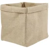 Gifi Rangement|Panière Box Cube jute 31x31x31cm beige