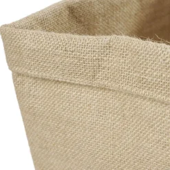 Gifi Rangement|Panière Box Cube jute 31x31x31cm beige