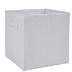 Gifi Rangement|Panière Box Cube 31x31x31cm blanc