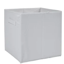 Gifi Rangement|Panière Box Cube 31x31x31cm blanc