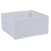Gifi Rangement|Panière Box Cube 31x15x31cm blanc