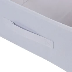 Gifi Rangement|Panière Box Cube 31x15x31cm blanc