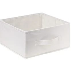 Gifi Rangement|Panière Box Cube 15x29x31cm blanc