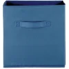 Gifi Rangement|Panière Box Cube 31x29x31cm bleu