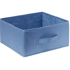 Gifi Rangement|Panière Box Cube 31x29x15cm bleu