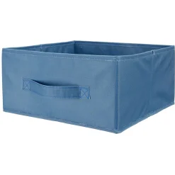 Gifi Rangement|Panière Box Cube 31x29x15cm bleu