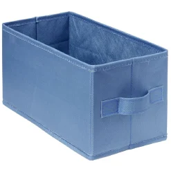 Gifi Rangement|Panière Box Cube 15x29x15cm bleu