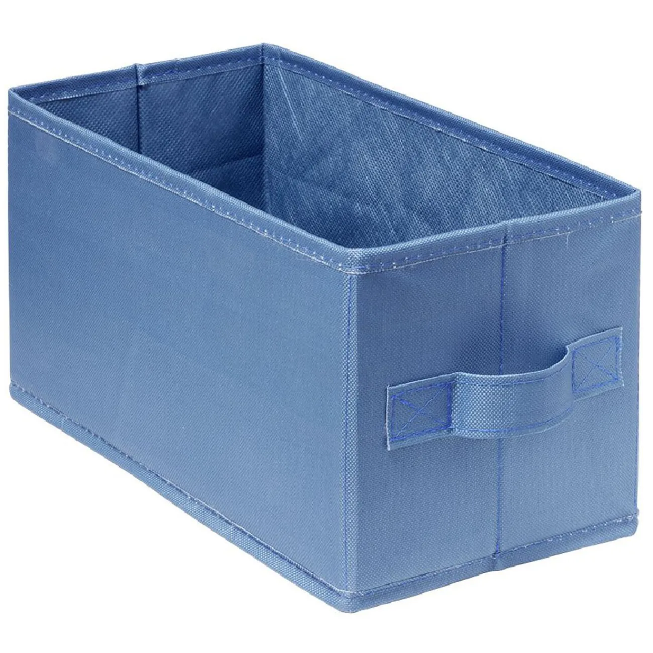 Gifi Rangement|Panière Box Cube 15x29x15cm bleu