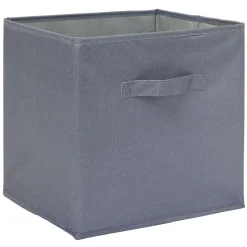 Gifi Rangement|Panière Box Cube 31x29x31cm gris