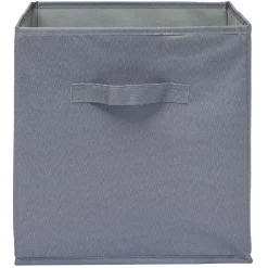 Gifi Rangement|Panière Box Cube 31x29x31cm gris