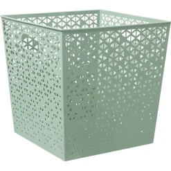 Gifi Rangement|Panière Box Cube 30x30x30cm métal perforé - 3 coloris