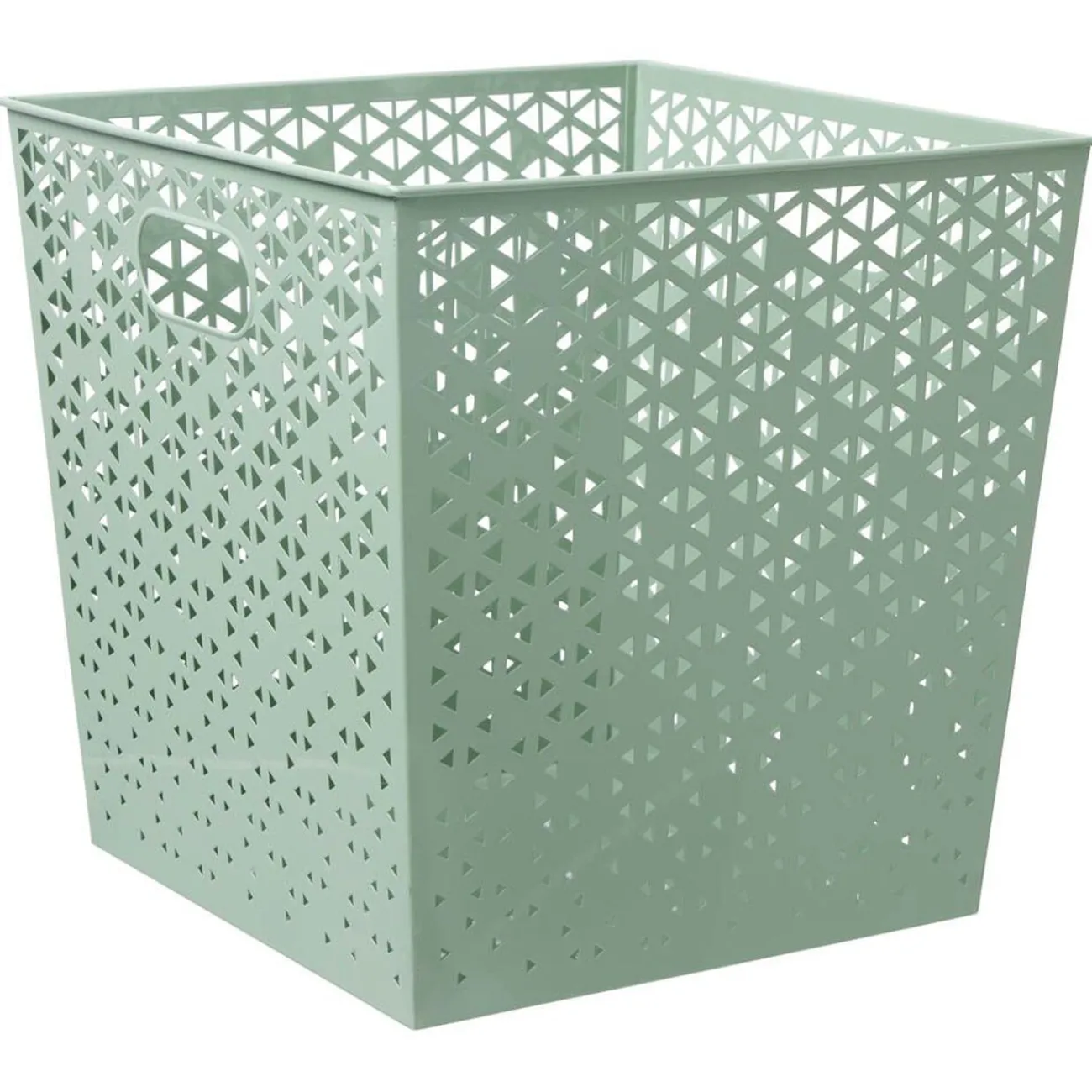 Gifi Rangement|Panière Box Cube 30x30x30cm métal perforé - 3 coloris