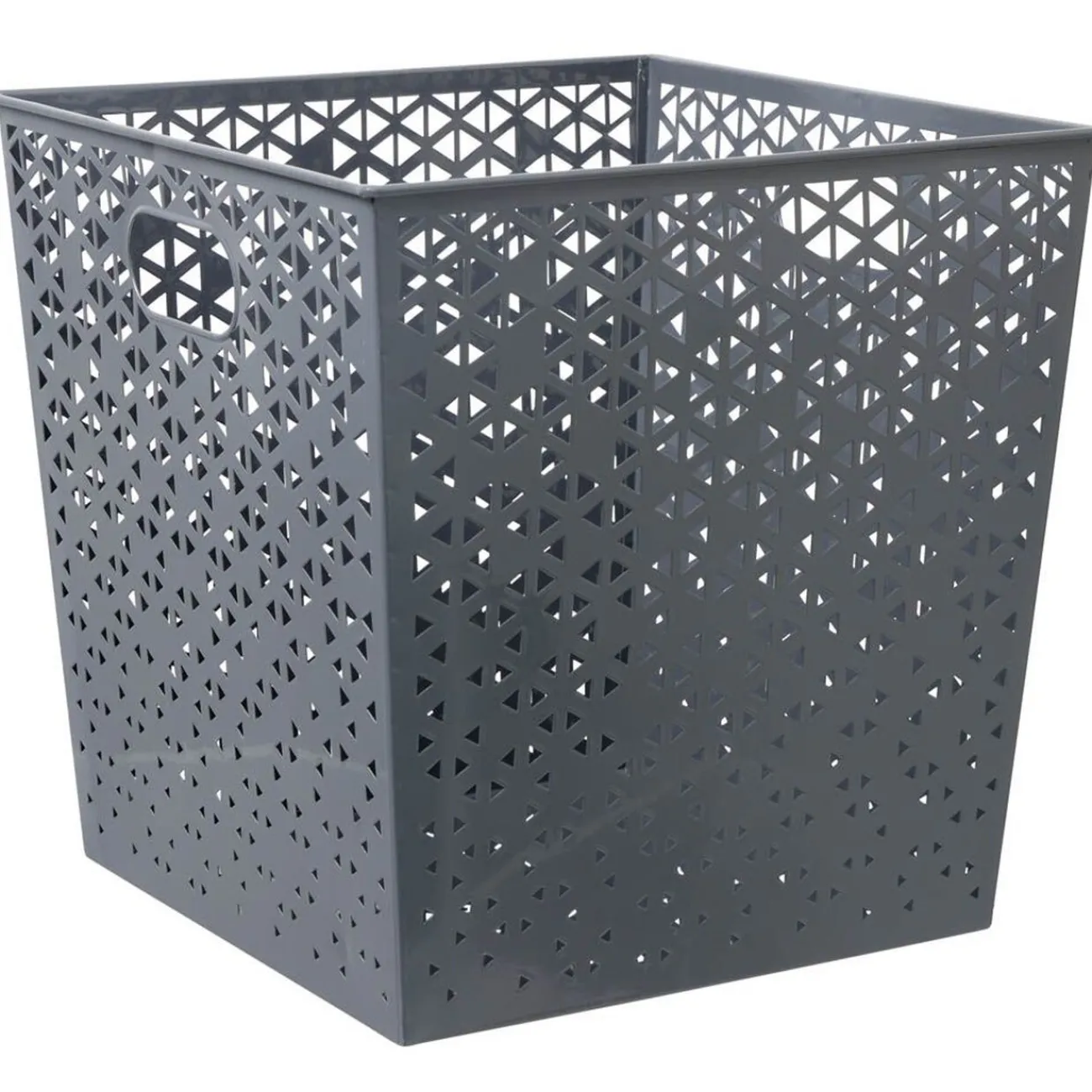 Gifi Rangement|Panière Box Cube 30x30x30cm métal perforé - 3 coloris