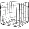 Gifi Rangement|Panière Box Cube 31x31x31cm métal noir