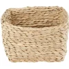 Gifi Rangement|Panière carrée imitation osier naturel