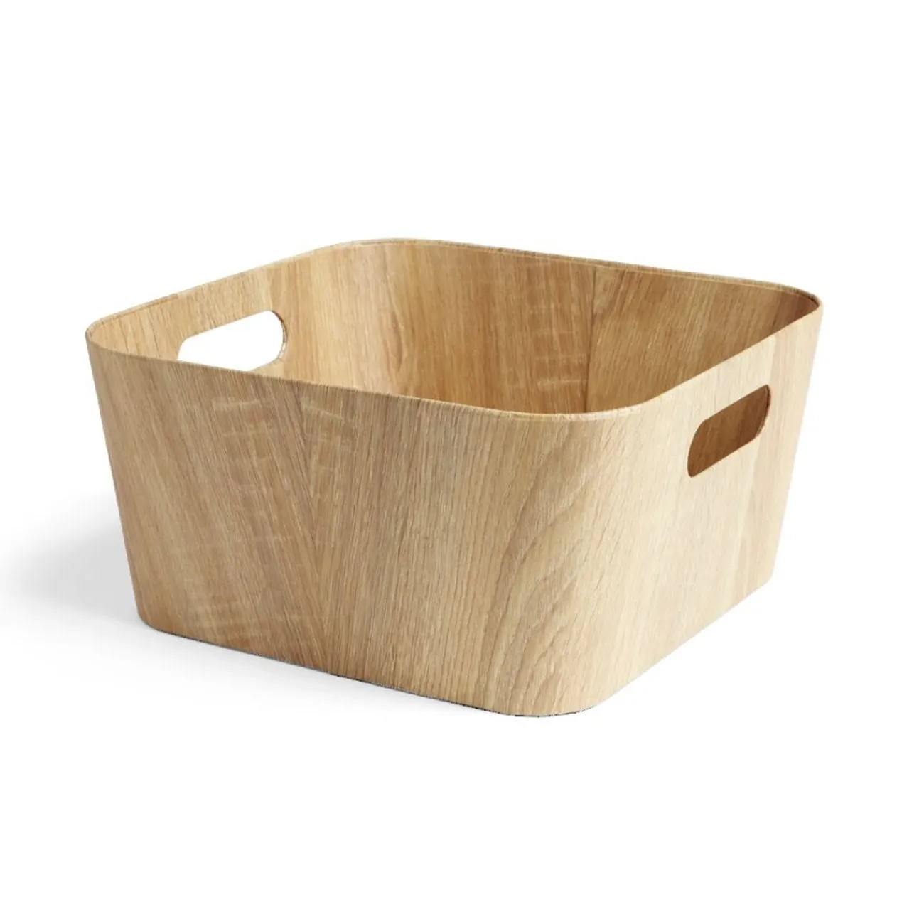 Gifi Rangement|Panière carton et papier imitation bois 30x30xH15cm