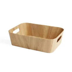 Gifi Rangement|Panière carton et papier imitation bois 37x26xH11cm