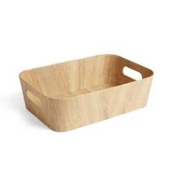 Gifi Rangement|Panière carton et papier imitation bois 37x26xH11cm