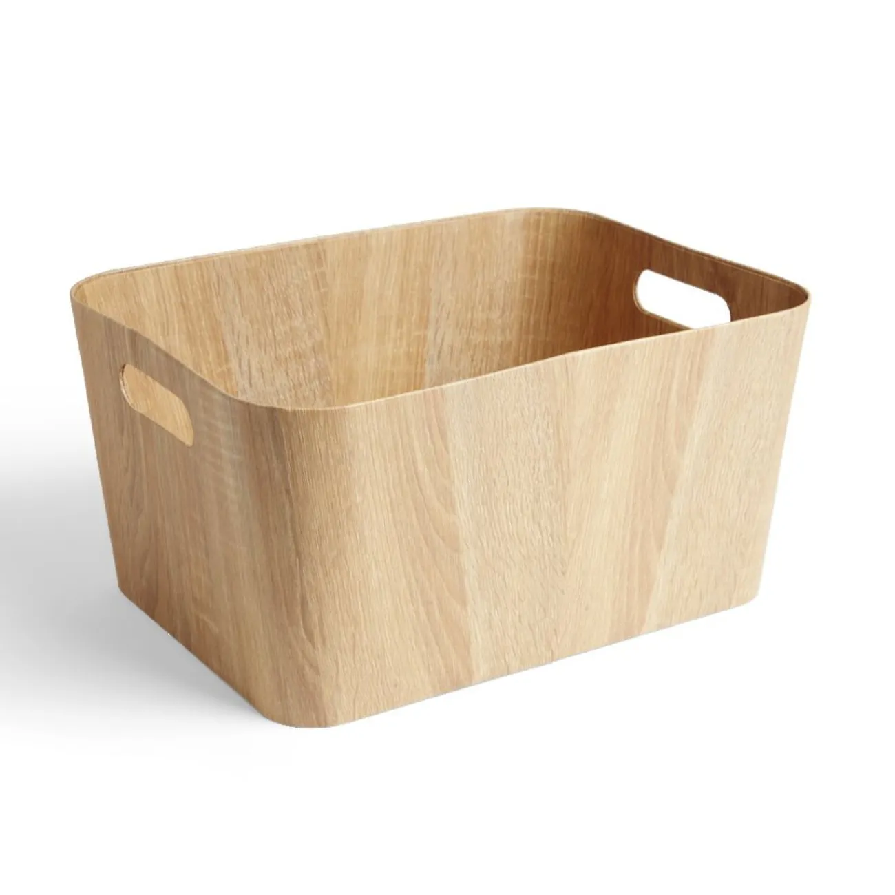 Gifi Rangement|Panière carton et papier imitation bois 40x30xH20cm