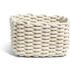 Gifi Rangement|Panière écrue tressée