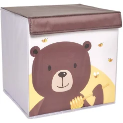 Gifi Rangement|Panière cube motif animal pour enfant