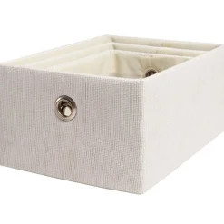 Gifi Rangement|Panière déco encastrable blanche X3